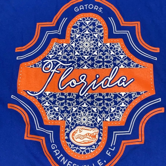 Pressbox Blue Florida Gators Long Sleeve Shirt WO SIZE XL DESIGN ON BACK CLEAN - Picture 8 of 10